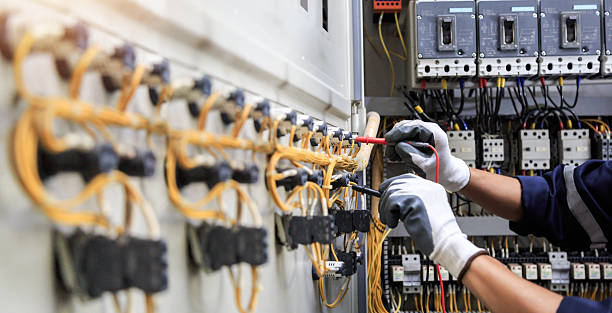 Professional Electrician technician working in Caldwell, TX